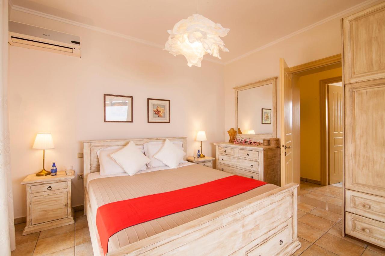 Beachfront Villa Victoras - With Private Beach Sidárion Buitenkant foto